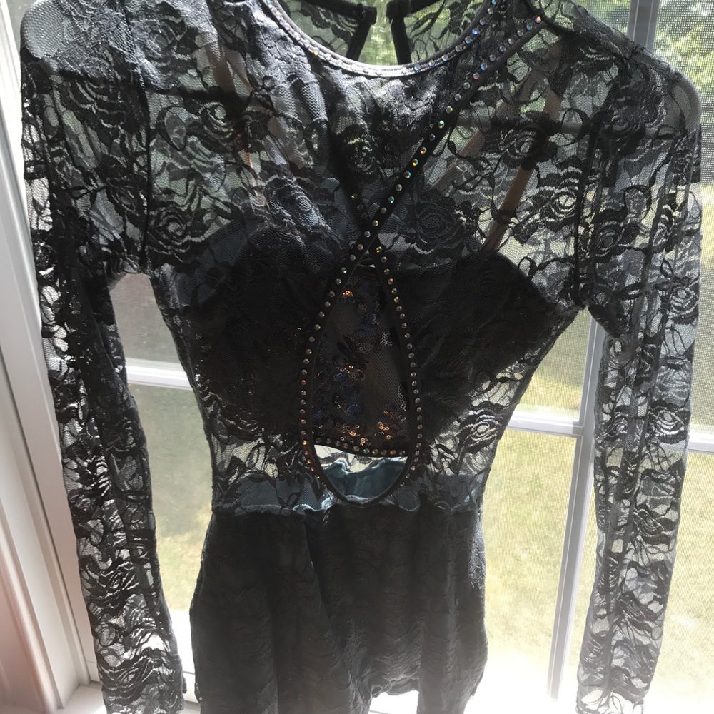 Hand rhinestoned contemporary costume